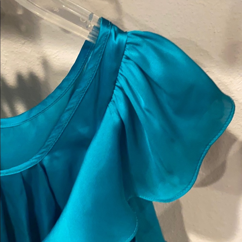 Turquoise blouse - Picture 5 of 7
